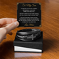 Men's Cross Bracelet - To My Son