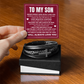 Men's Cross Bracelet - To My Son "Always Keep Me In Your Heart"