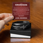 Men's Cross Bracelet - To My Grandson "Just Believe In Yourself and Never Quit"