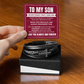 Men's Cross Bracelet - To My Son "Believe in Yourself"