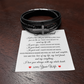 Men's Cross Bracelet - To My Husband "You Are The Love of My Life"