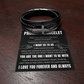 Men's Cross Bracelet - To My Man "You Are The One I Want"