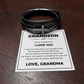 Men's Cross Bracelet - To My Grandson "I Love You"