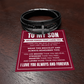 Men's Cross Bracelet - To My Son "Believe in Yourself"