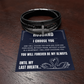 Men's Cross Bracelet - To My Husband "You Will Forever Be My Always"