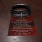Men's Cross Bracelet - To My Dear Son