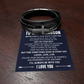 Men's Cross Bracelet - To My Grandson "Never Forget How Much I Love You"