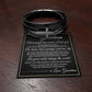 Men's Cross Bracelet - To My Grandson "Let Your Smile Change the World"