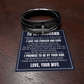 Men's Cross Bracelet - To My Husband "I Promise To Be By Your Side"