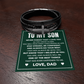 Men's Cross Bracelet - To My Son "Stay Strong, Be Confident"