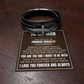 Men's Cross Bracelet - To My Man "I Love You Forever and Always"
