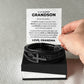 Men's Cross Bracelet - To My Dearest Grandson "Feel My Love"