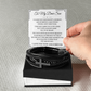 Men's Cross Bracelet - To My Dear Son
