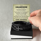 Men's Cross Bracelet - To My Grandson "Just Do Your Best"