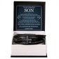 To My Son  Men's Cross Bracelet - "I'll Always Be With You"