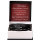 Men's Cross Bracelet - To My Grandson "Just Do Your Best"