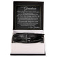 Men's Cross Bracelet - To My Grandson "Let Your Smile Change the World"