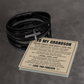 Men's Cross Bracelet - To My Grandson "Follow Your Dreams"