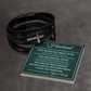 Men's Cross Bracelet - To My Man "You Are Special To Me"