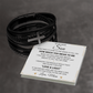 Men's Cross Bracelet - To My Dear Son