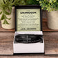Men's Cross Bracelet - To My Grandson "Just Do Your Best"