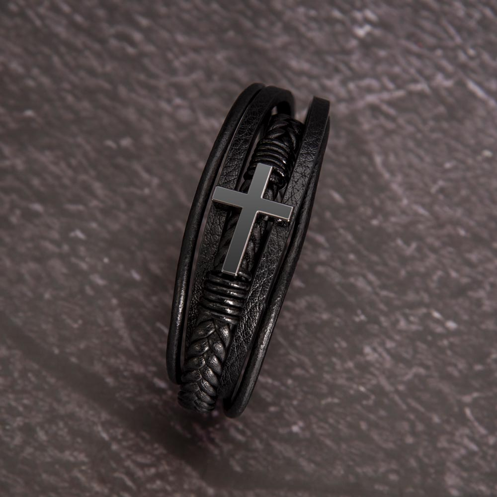 To My Son - Men's Cross Bracelet