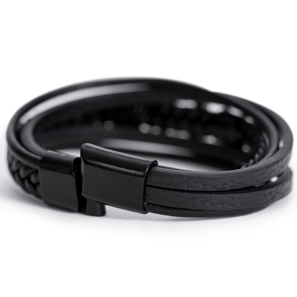 Men's Cross Bracelet - To My Son