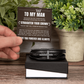 Men's Cross Bracelet - To My Man "Straighten Your Crown"