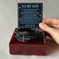 Men's Cross Bracelet - To My Son "My Greatest Blessing"