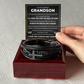 Men's Cross Bracelet - To My Dearest Grandson "I'll Love You For The Rest of Mine"