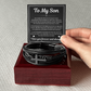 Men's Cross Bracelet - To My Son "You Make Me Proud"