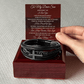 Men's Cross Bracelet - To My Dear Son