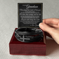 Men's Cross Bracelet - To My Grandson "Let Your Smile Change the World"