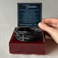 Men's Cross Bracelet - To My Grandson "I Believe In You"