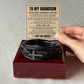 Men's Cross Bracelet - To My Grandson "Follow Your Dreams"