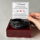 Men's Cross Bracelet - To My Husband "I Love You More Than You'll Ever Know"