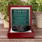 Men's Cross Bracelet - To My Son "I Love You Forever"