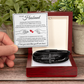Men's Cross Bracelet - To My Husband "I Love You More Than You'll Ever Know"