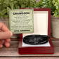 Men's Cross Bracelet - To My Grandson "Just Do Your Best"