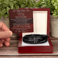 Men's Cross Bracelet - To My Dear Son