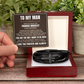 Men's Cross Bracelet - To My Man "I Love You Forever and Always"