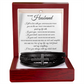 Men's Cross Bracelet - To My Husband "You Are The Love of My Life"