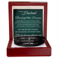 Men's Cross Bracelet - To My Husband "Never Forget That I Love You"