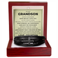 Men's Cross Bracelet - To My Grandson "Just Do Your Best"