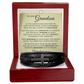 Men's Cross Bracelet - To Our Grandson "We Love You"
