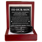 Men's Cross Bracelet - To Our Son "We Are So Proud of You"