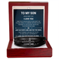 Men's Cross Bracelet - To My Son