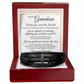 Men's Cross Bracelet - To My Grandson "Just Go Forth and Aim for The Skies"