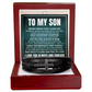 Men's Cross Bracelet - To My Son "Always Keep Me In Your Heart"