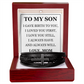 Men's Cross Bracelet - To My Son "I Gave Birth to You"